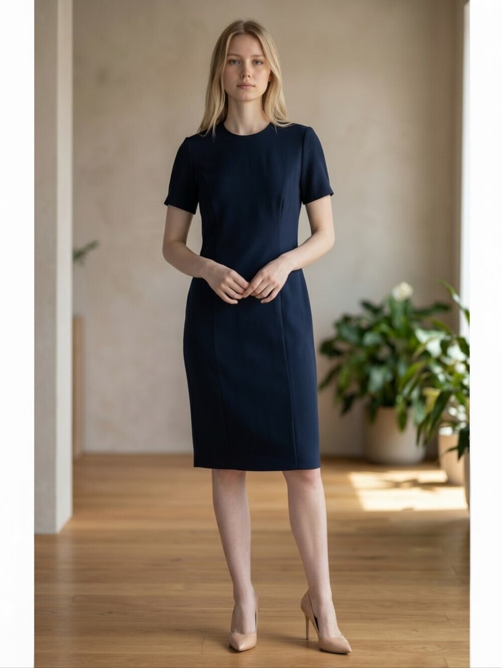 Henry Lee, Black Short Sleeve Dress, Size 10.